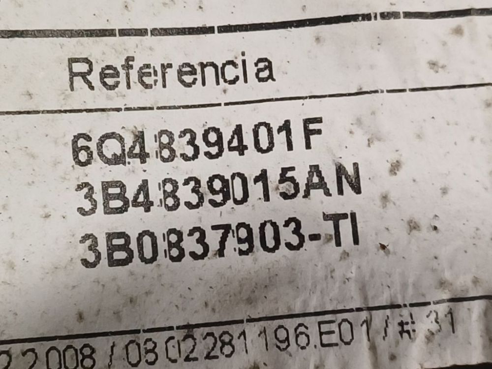 604839401F Volkswagen Polo 2008 Door winder mechanism (Window Regulator) - REAR LEFT - Thumbnail 4