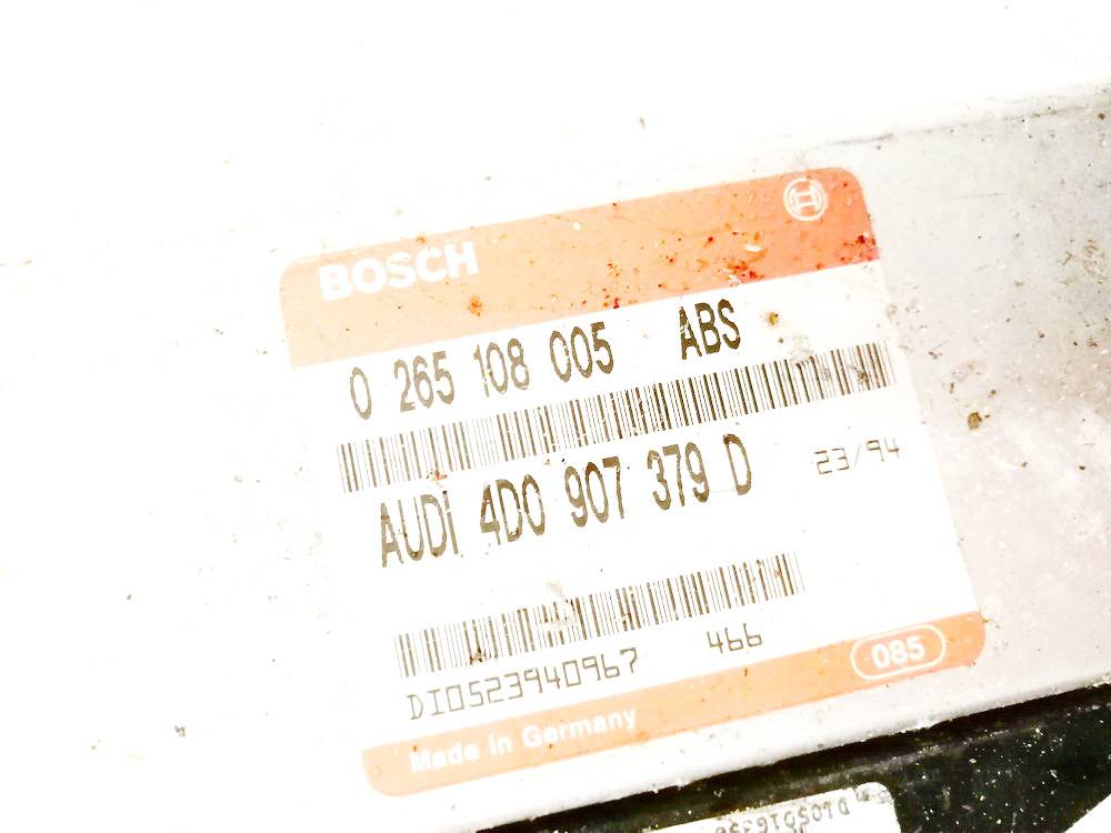 0265108005 Audi A4 1994 ABS ohjainlaite - Thumbnail 3