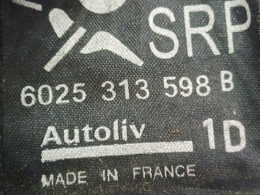 6025313598B Renault Espace 2001 Seat belt - FRONT RIGHT - Thumbnail 4