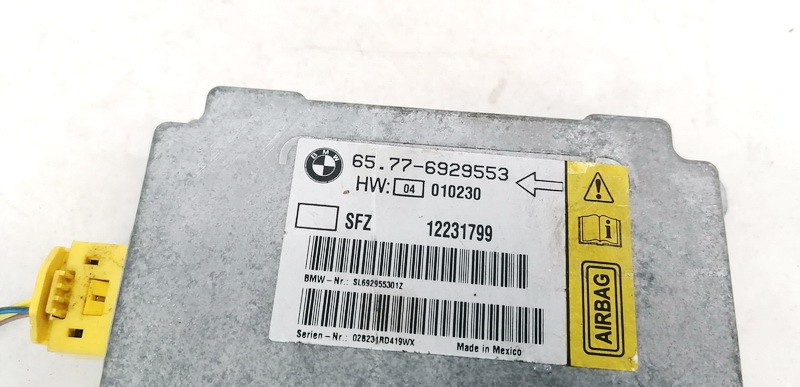 65776929553 BMW 7-Series 2002 SRS gaisa spilvena dators – gaisa spilvenu vadības bloks - Thumbnail 3