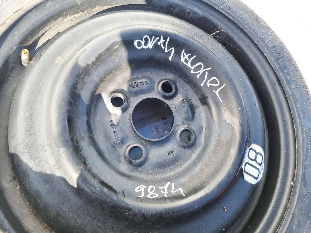 4X100 Toyota Yaris 2006 Koło dojazdowe – tzw. „tabletka“ - Thumbnail 4