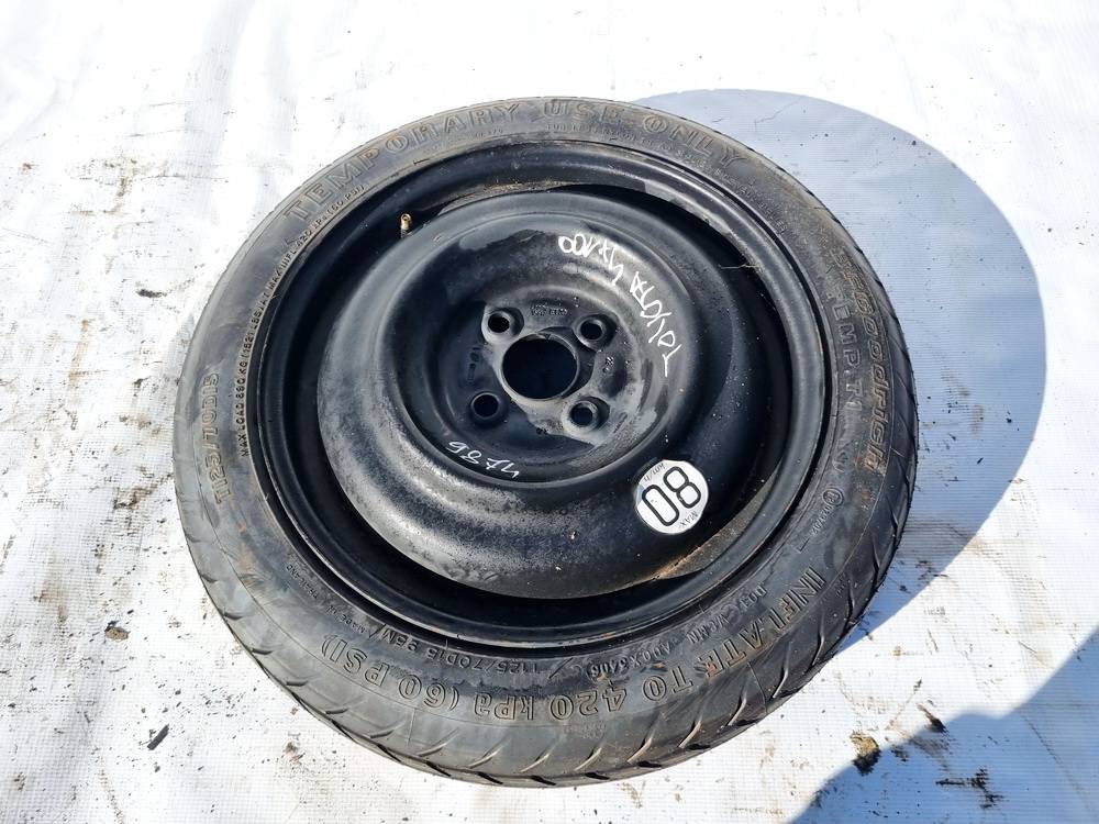 4X100 Toyota Yaris 2006 Koło dojazdowe – tzw. „tabletka“