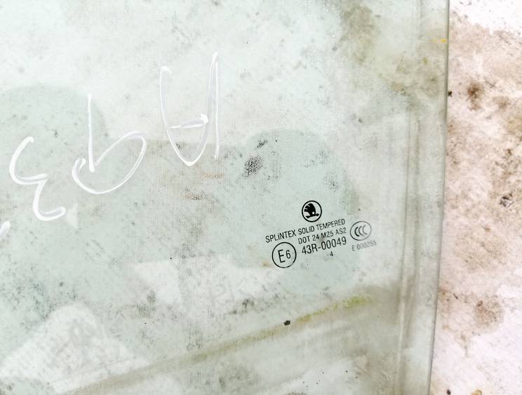 43R00049 Skoda Octavia 2004 Door-Drop Glass - FRONT LEFT - Thumbnail 3