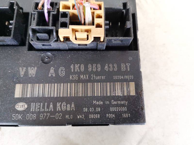 1K0959433BT Volkswagen Tiguan 2008 General Module Comfort Relay (Unit) - Thumbnail 2