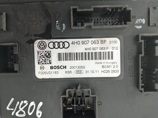 4H0907063BF Audi A7 2015 General Module Comfort Relay (Unit) - Thumbnail 3
