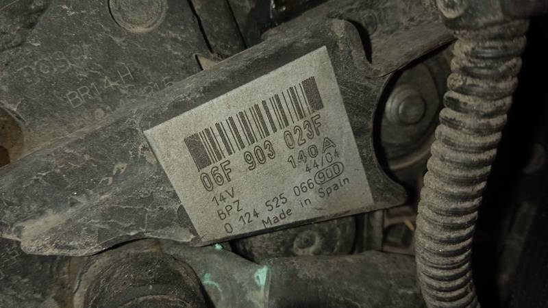 06F903023F Volkswagen Touran 2005 Alternator - Thumbnail 4