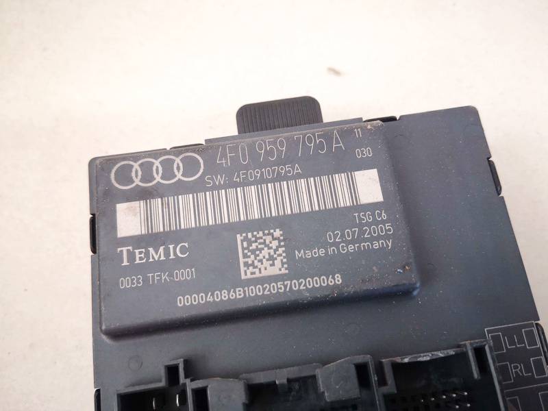 4F0959795A Audi A6 2005 Door control relay (DOOR CONTROL UNIT MODULE ECU ) - Thumbnail 2