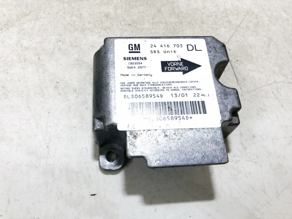 24416703 Opel Astra 2001 Airbag crash sensors module