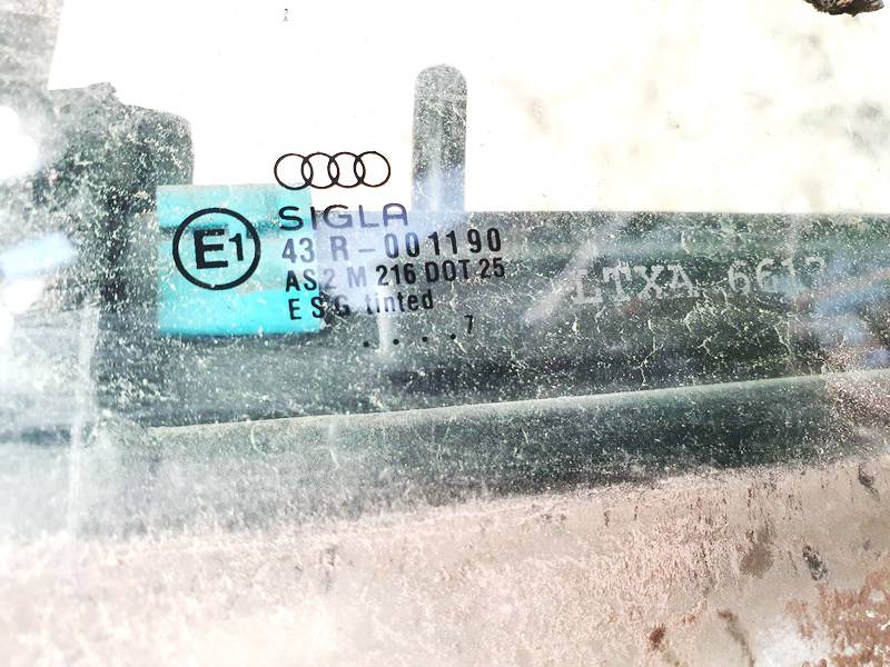 AS2M216DOT25 Audi A4 1997 Door-Drop Glass - REAR LEFT - Thumbnail 3