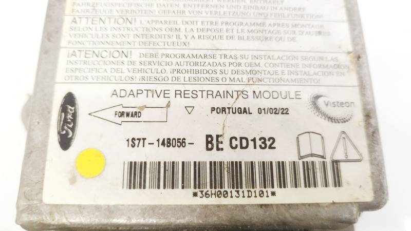 1S7T14B056BE Ford Mondeo 2001 Komputer SRS airbag – moduł sterujący poduszek powietrznych - Thumbnail 2