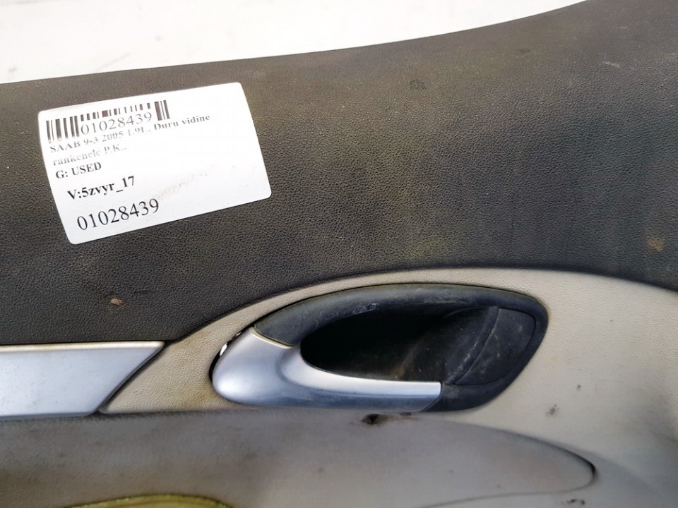 SAAB 9-3 2005 Door Handle Interior - FRONT LEFT