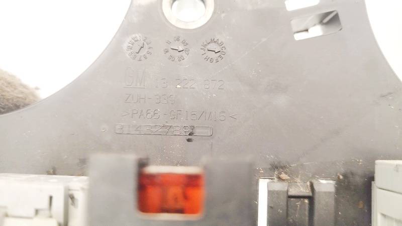 13222872 Opel Astra 2007 Boîte à fusibles - Thumbnail 3