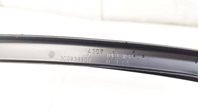 3C0839901 Volkswagen Passat 2007 Glass Trim Molding-weatherstripping - REAR LEFT - Thumbnail 3