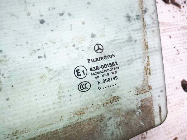 AS2 Mercedes-Benz A-CLASS 2010 Szyba drzwi - PRZEDNIE LEWE - Thumbnail 3