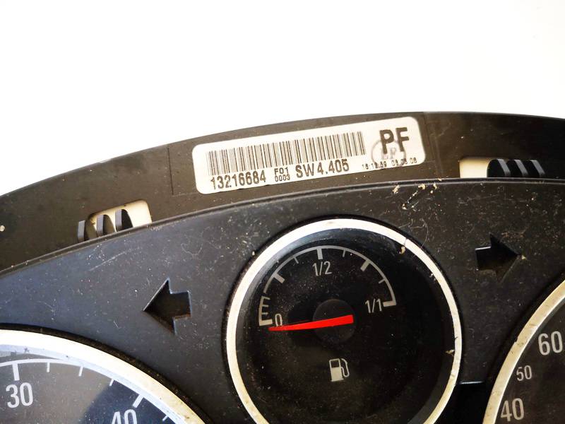 13216684 Opel Zafira 2007 Speedometers - Cockpit - Speedo Clocks Instrument - Thumbnail 2