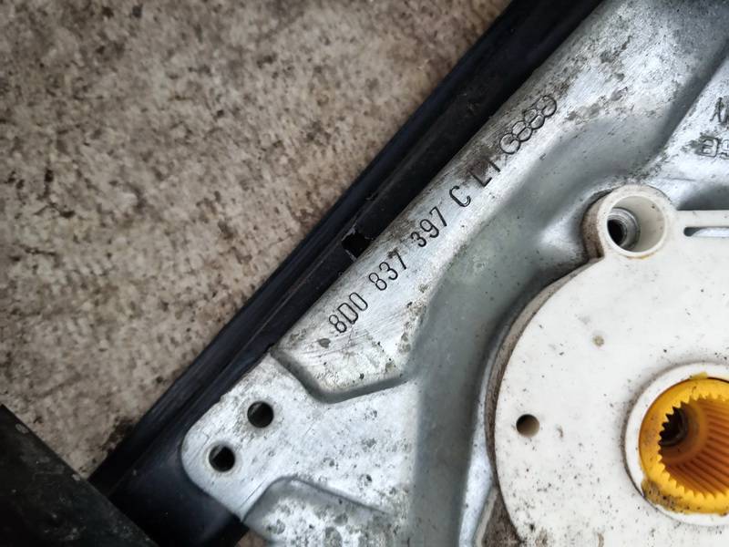 8D0837397C Audi A4 1999 Door winder mechanism (Window Regulator) - FRONT LEFT - Thumbnail 3