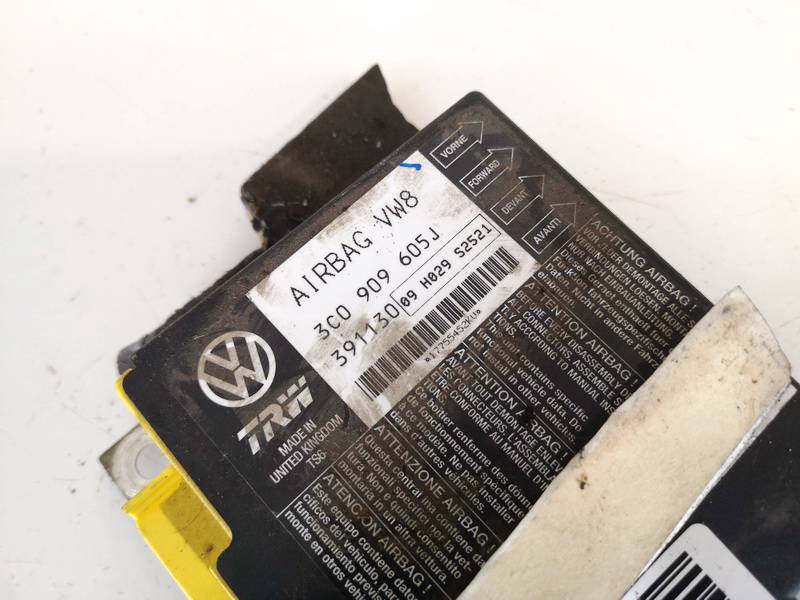 3C0909605J Volkswagen Passat 2006 Komputer SRS airbag – moduł sterujący poduszek powietrznych - Thumbnail 2