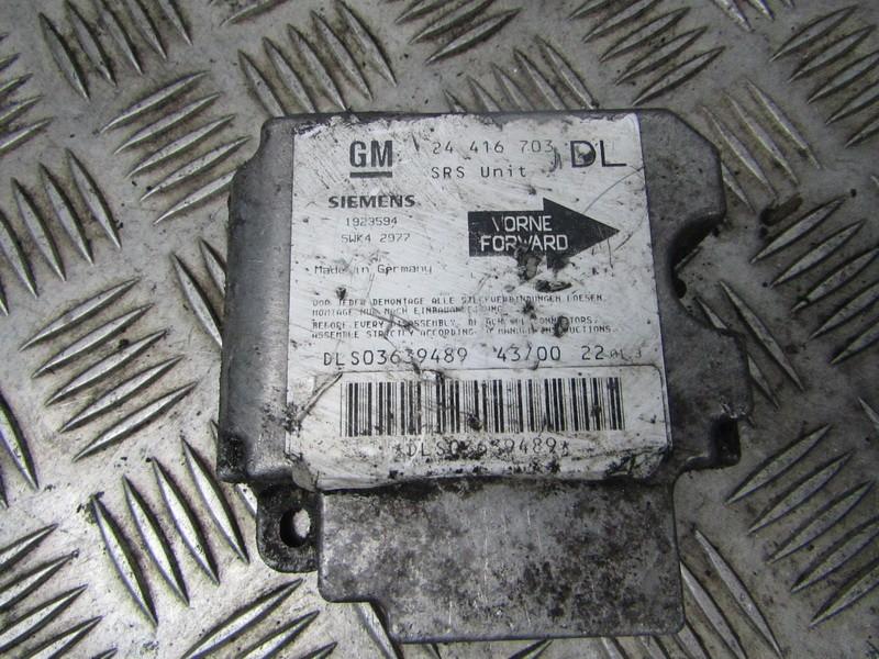24416703DL Opel Astra 2000 Airbag crash sensors module