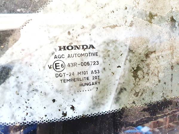 DOT24M101AS3 Honda CR-V 2007 Aizmugurējais virsbūves sānu stikls - AIZMUGURE PA LABI - Thumbnail 3