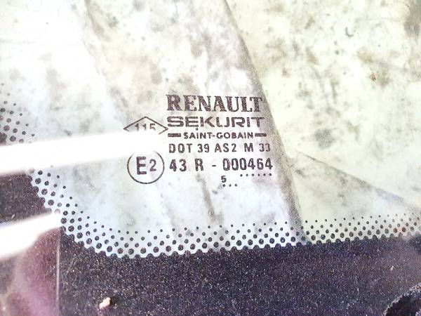 DOT39AS2M33 Renault Laguna 1996 Corner quarter window glass - REAR LEFT - Thumbnail 3