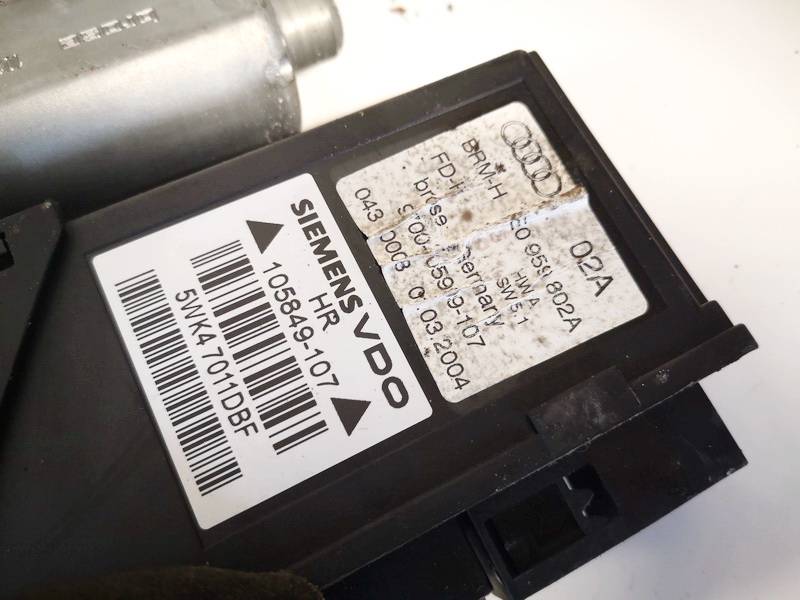 8E0959802A Audi A4 2004 Fensterhebermotor Hinten Rechts - Thumbnail 2