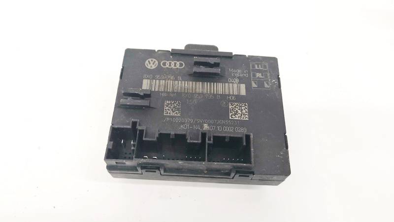 8X0959795B Skoda Superb 2011 Door control relay (DOOR CONTROL UNIT MODULE ECU )