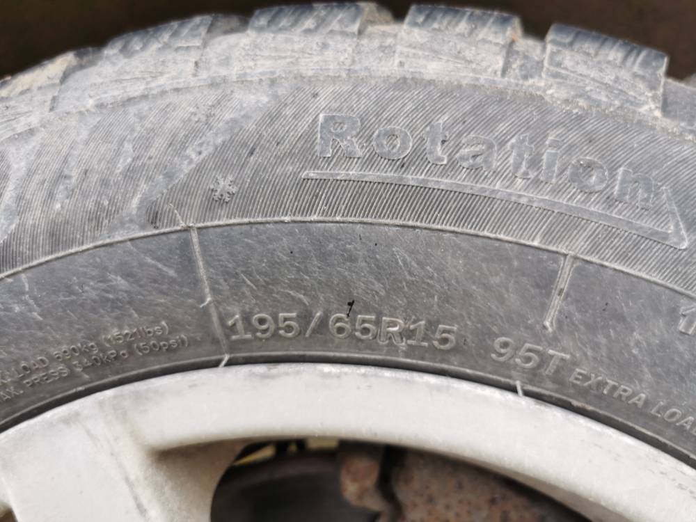 5X98 Citroen C8 2005 Liettuan renkaiden komplekti R15 - Thumbnail 5