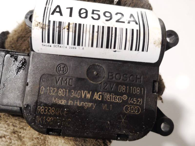 0132801340 Skoda Octavia 2009 Heater Vent Flap Control Actuator Motor - Thumbnail 3
