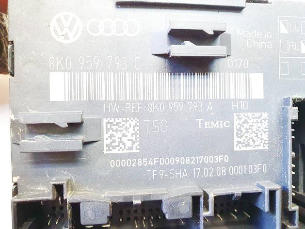 8K0959793C BMW 3-Series 2007 Door control relay (DOOR CONTROL UNIT MODULE ECU ) - Thumbnail 2