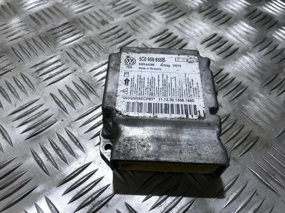 5C0959655B Volkswagen Golf 2010 Airbag crash sensors module