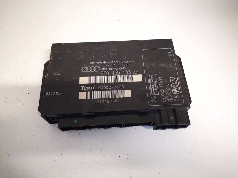 8E0959433AS Audi A4 2004 General Module Comfort Relay (Unit)