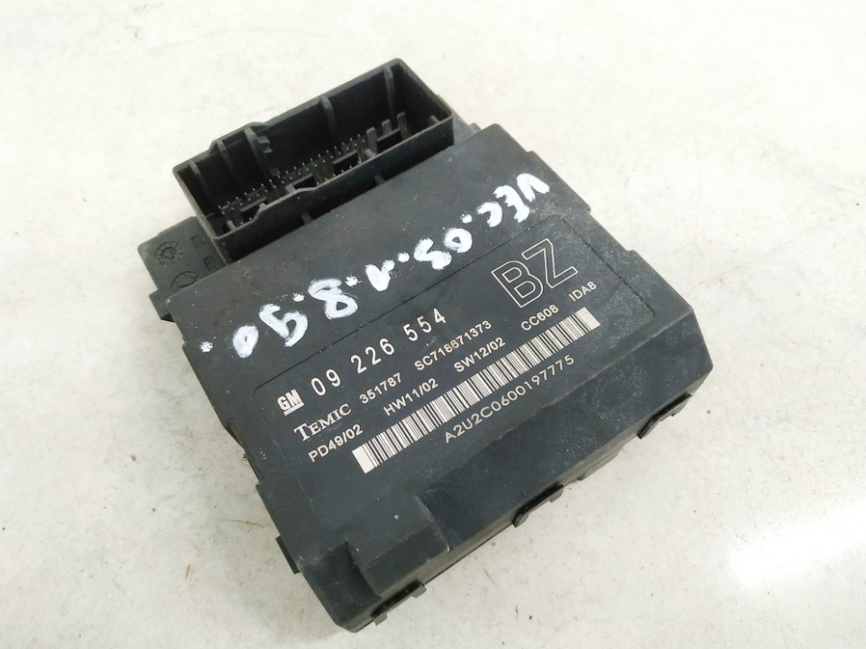 09226554 Opel Vectra 2005 Confort Contrôle Module