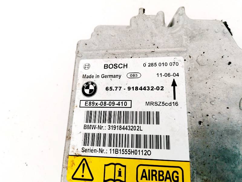 6577918443202 BMW 3-Series 2011 Airbag crash sensors module - Thumbnail 2