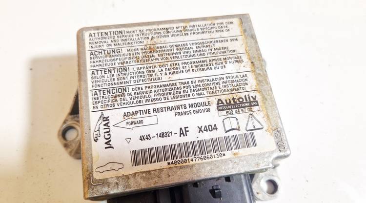 4X4314B321AF Jaguar X-Type 2006 Komputer SRS airbag – moduł sterujący poduszek powietrznych - Thumbnail 2