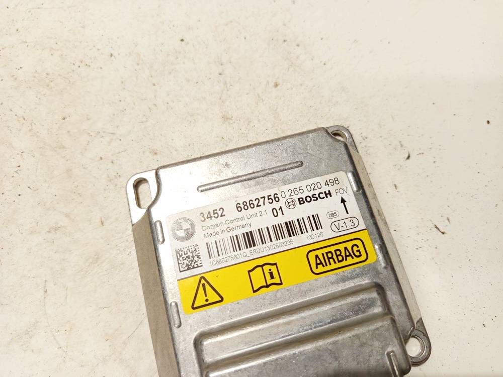 0265020498 BMW 1-Series 2011 SRS AIRBAG KOMPIUTERIS - ORO PAGALVIU VALDYMO BLOKAS - Thumbnail 3