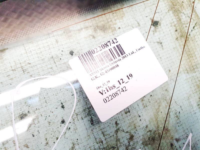 43R00048 Skoda Octavia 2013 Corner quarter window glass - REAR LEFT - Thumbnail 2