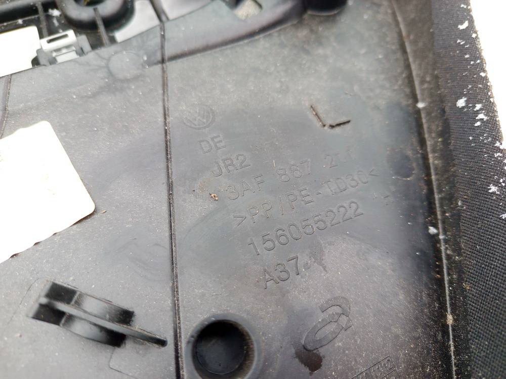 3AF867211 Volkswagen Passat 2013 Door Panel - REAR LEFT - Thumbnail 3