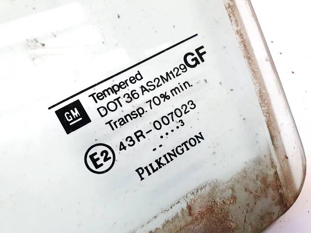 DOT36AS2M129 Opel Astra 2005 Door-Drop Glass - REAR LEFT - Thumbnail 3