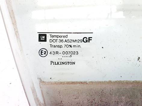 DOT36AS2M129 Opel Astra 2005 Door-Drop Glass - FRONT RIGHT - Thumbnail 3