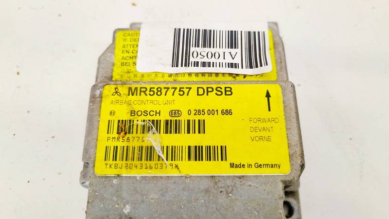 MR587757 Mitsubishi Colt 2005 SRS gaisa spilvena dators – gaisa spilvenu vadības bloks - Thumbnail 3