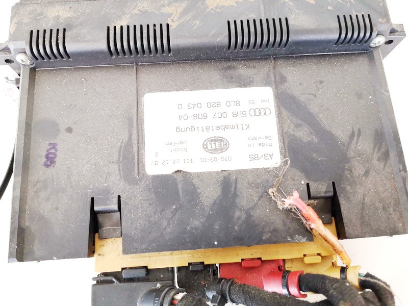 8L0820043D Audi A4 1997 Klimata vadības panelis (sildītāja vadības slēdži) - Thumbnail 2