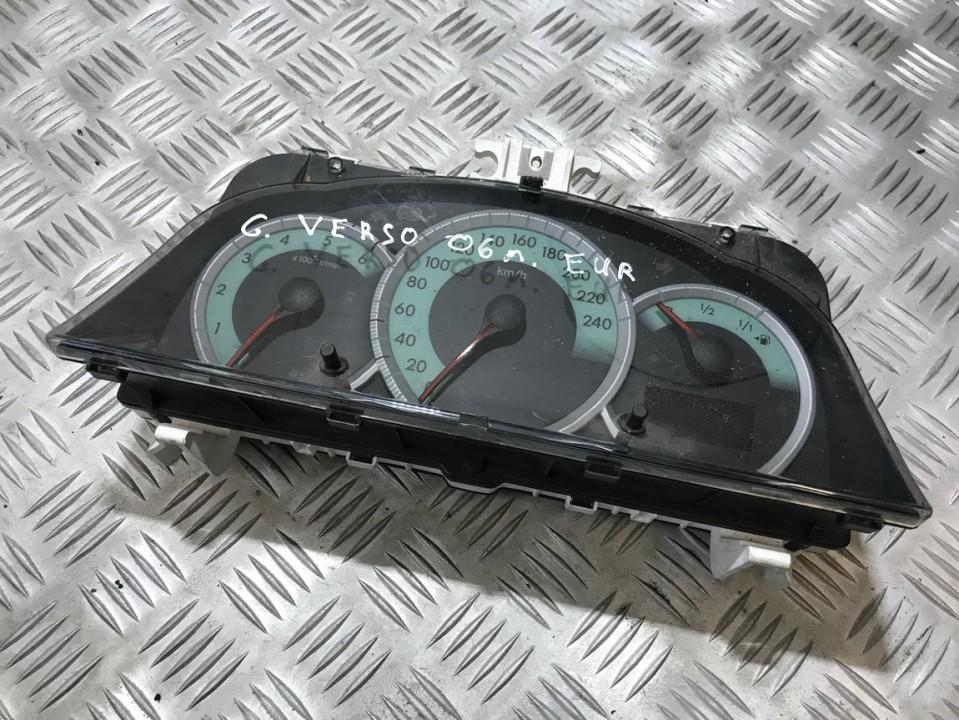838000F090 Toyota Corolla Verso 2006 Spidometras - prietaisu skydelis