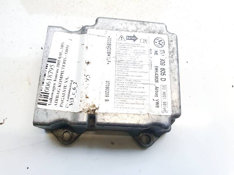 1T0909605D Volkswagen Touran 2005 Airbag crash sensors module