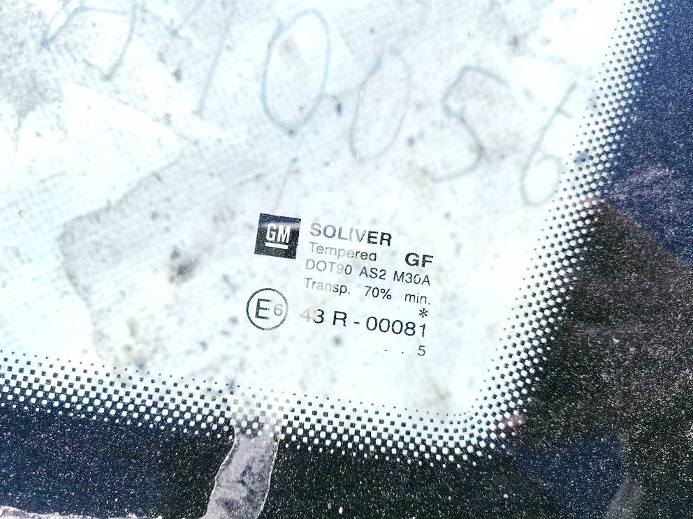 43R0081 Opel Vectra 2005 Oven lasi - TAKANA OIKEALLA - Thumbnail 3