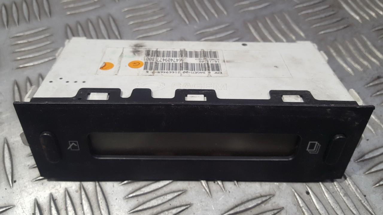 9647409477 21669465 Dashboard Radio Display (Clock,Info Monitor,BORD