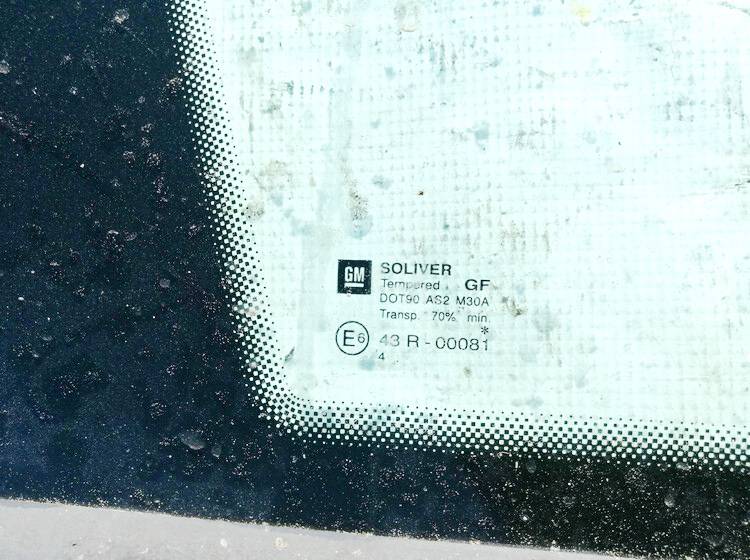 43R00081 Opel Vectra 2005 Oven lasi - TAKANA VASEMMALLA - Thumbnail 2