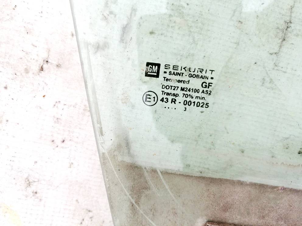 43R001025 Opel Vectra 2003 Door-Drop Glass - FRONT RIGHT - Thumbnail 3