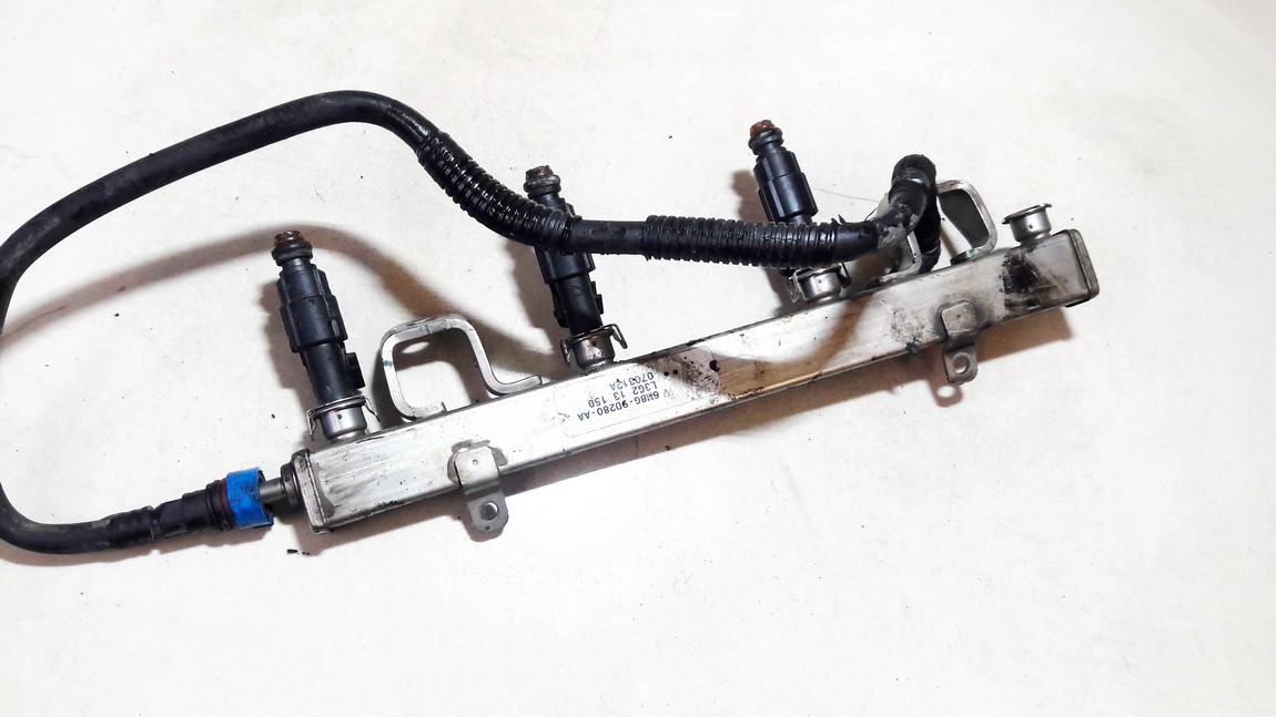 6M8G9D280AA Mazda 6 2004 Fuel injector rail (injectors)(Fuel distributor) - Thumbnail 2