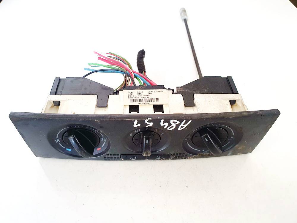 6Y0820045B Skoda Fabia 2005 Climate Control Panel (heater control switches)