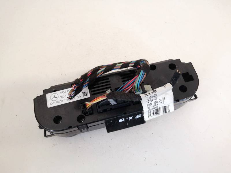 2048309885 Mercedes-Benz C-CLASS 2008 MANDO CLIMATIZADOR - Thumbnail 4